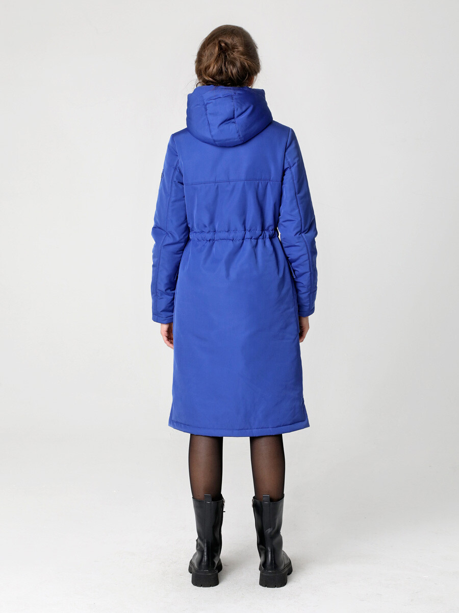 Пальто DizzyWay, размер 42, цвет синий 04139316 однобортное - фото 2