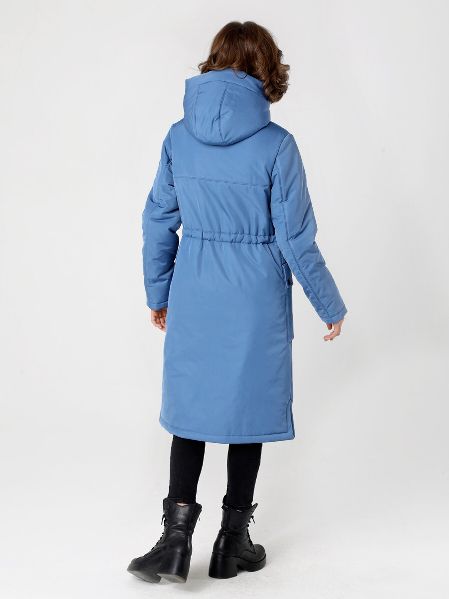 Пальто DizzyWay, размер 44, цвет голубой 04139322 однобортное - фото 2