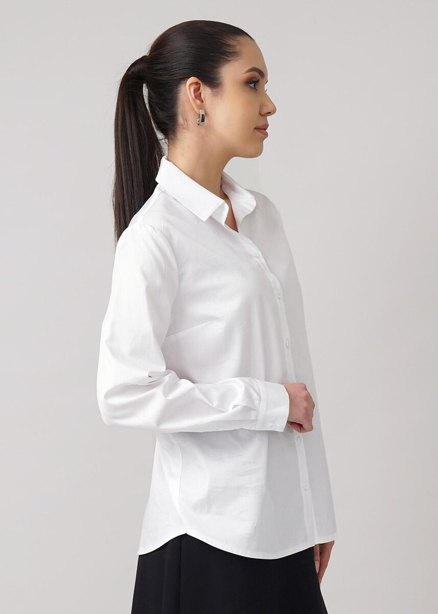 Блузка рубашка CLEVER, размер 46, цвет белый 04198047 - фото 4
