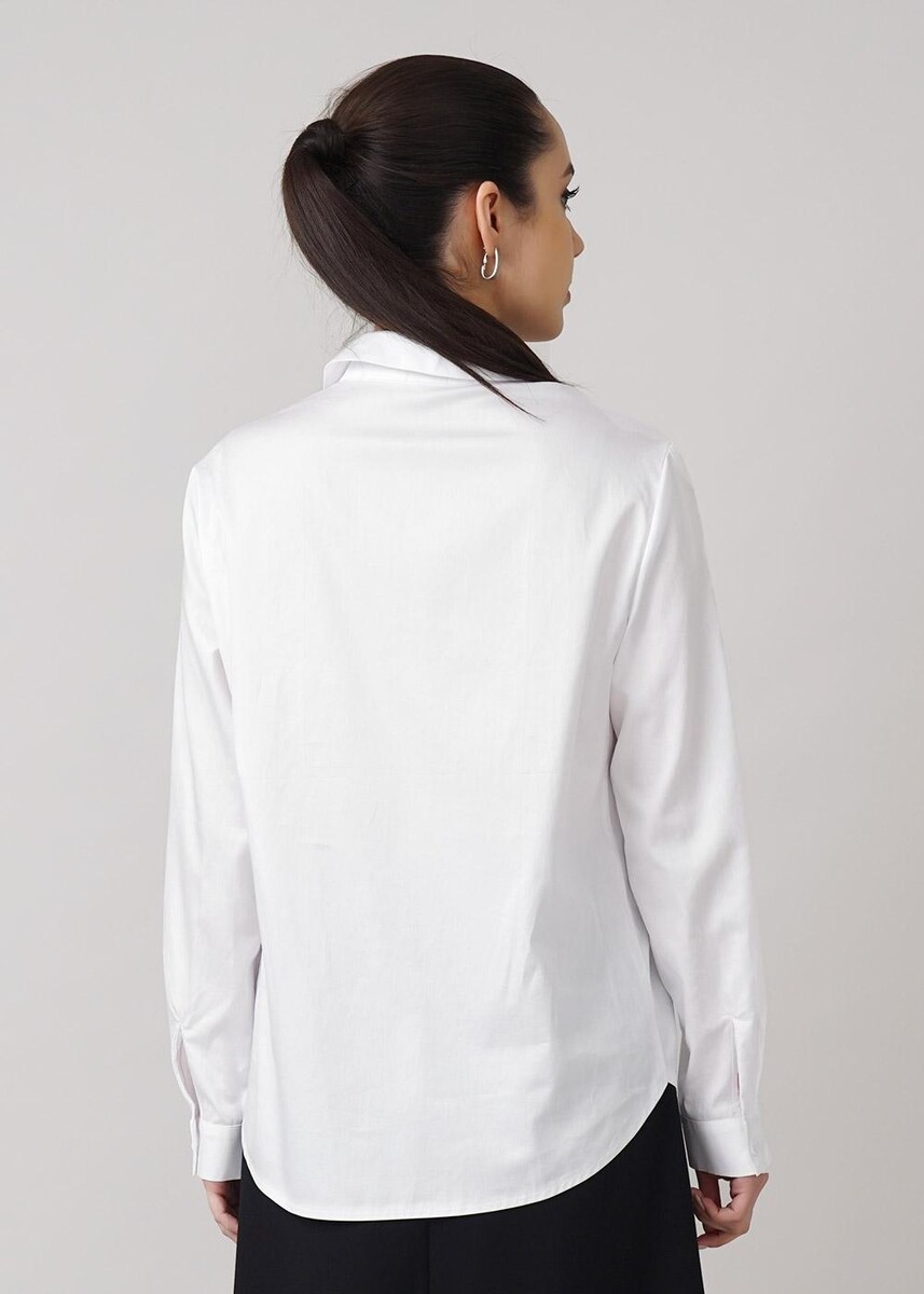 Блузка рубашка CLEVER, размер 46, цвет белый 04198047 - фото 2