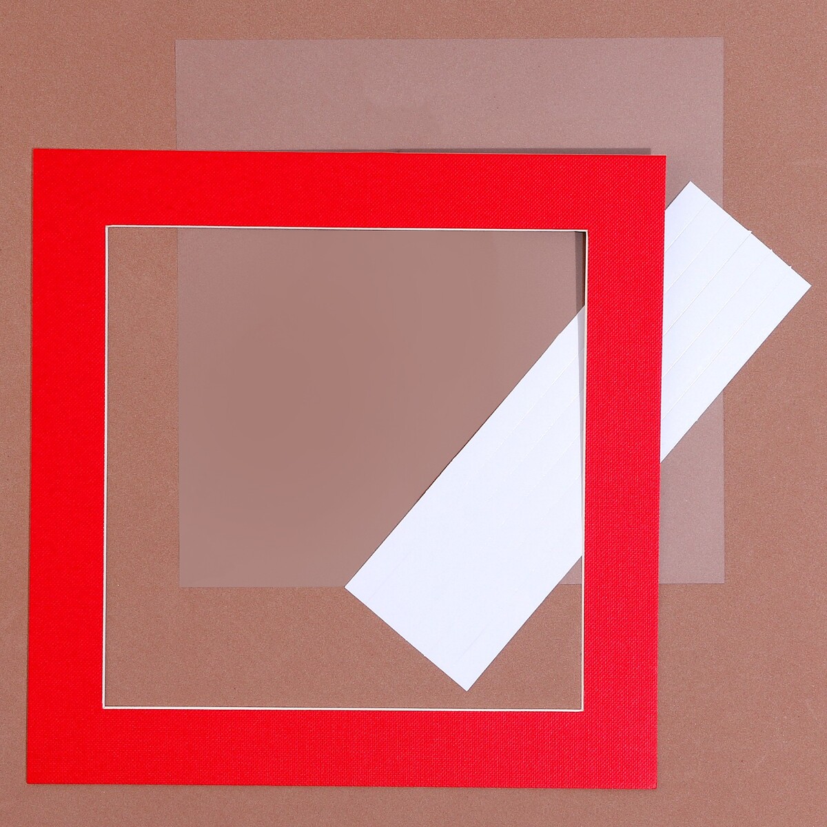 Паспарту размер рамки 24 × 24, прозрачный лист, клейкая лента, цвет красный паспарту размер рамки 30 × 30 см прозрачный лист клейкая лента