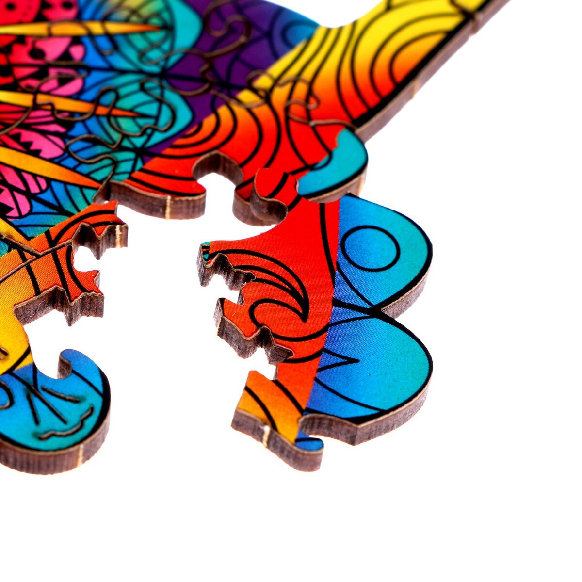 Пазл деревянный фигурный Puzzle, цвет разноцветный 04289287 - фото 5