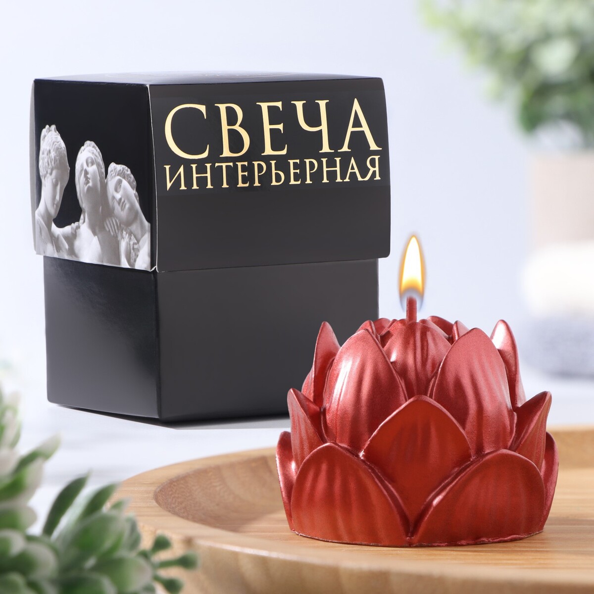 

Свеча фигурная, Красный