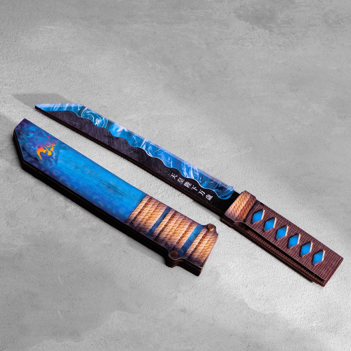 Сувенир деревянный сувенир деревянный меч ловкости длина 54 см синий