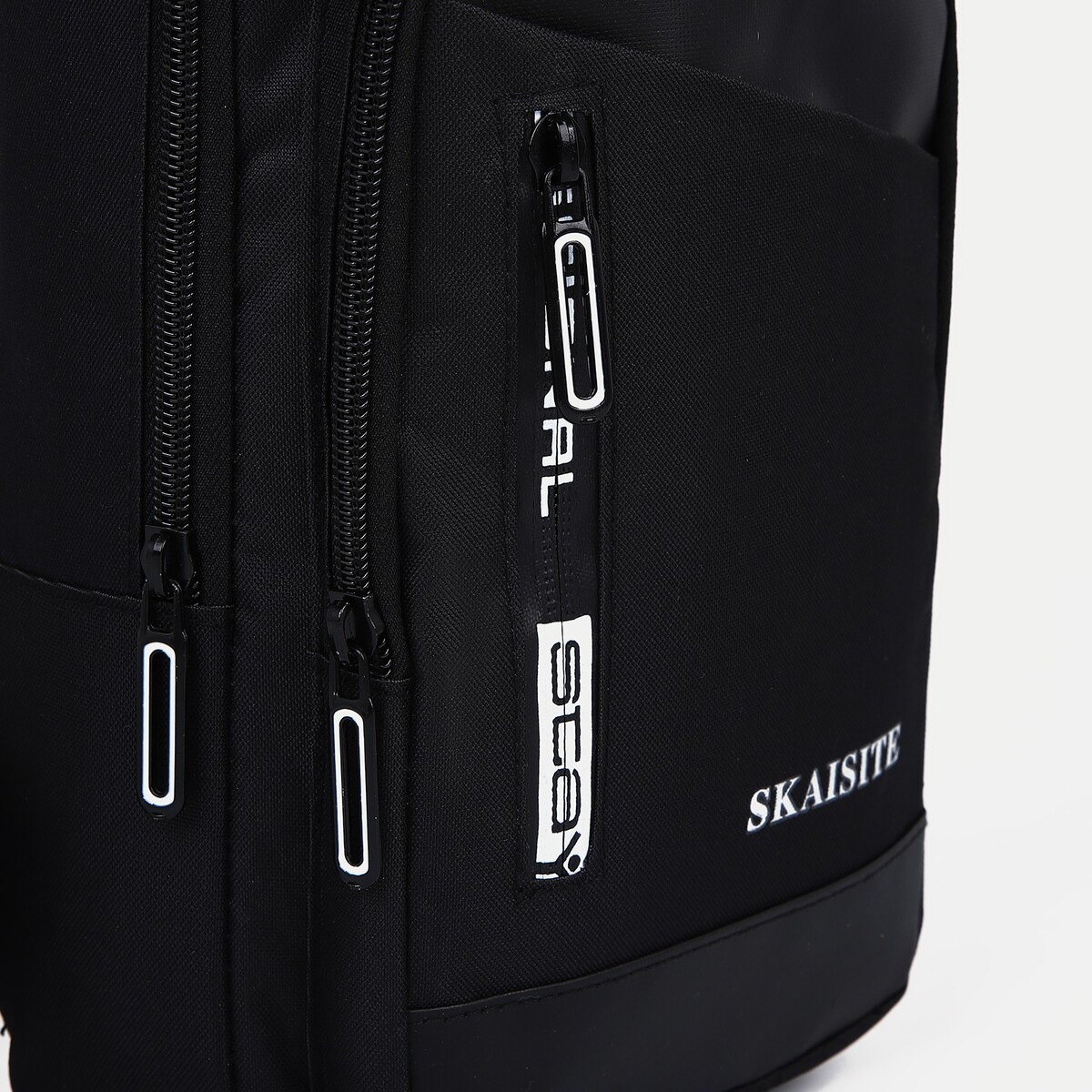 фото Сумка слинг мужская из текстиля, цвет черный no brand