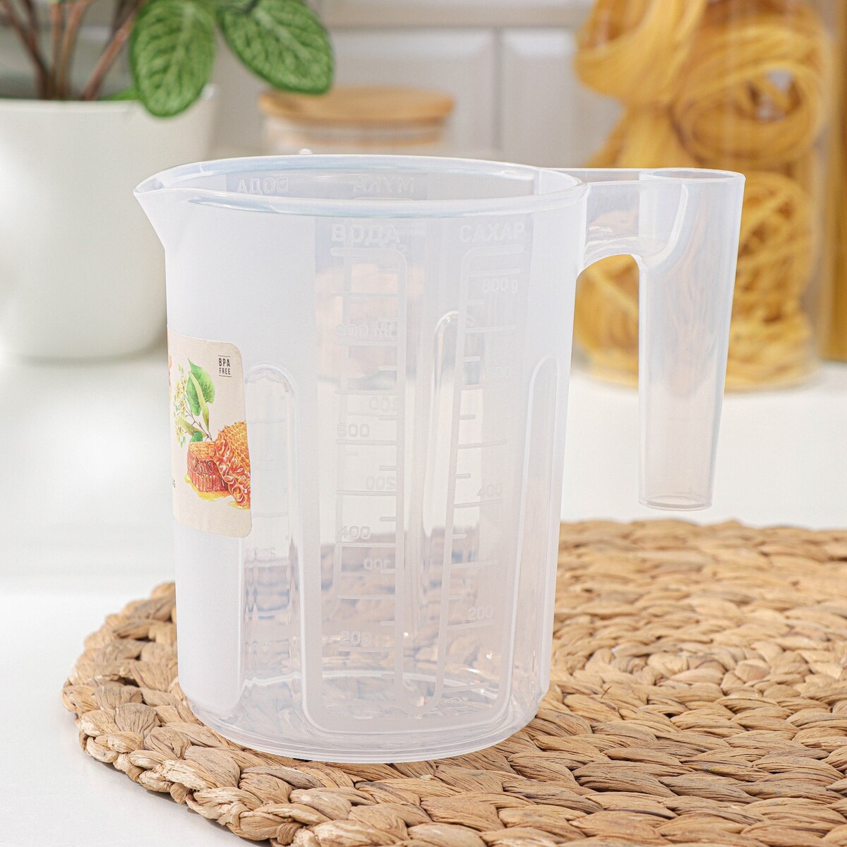 

Кувшин мерный sugar&spice honey, 1 л, 16,5×11×14,6 см, цвет прозрачный