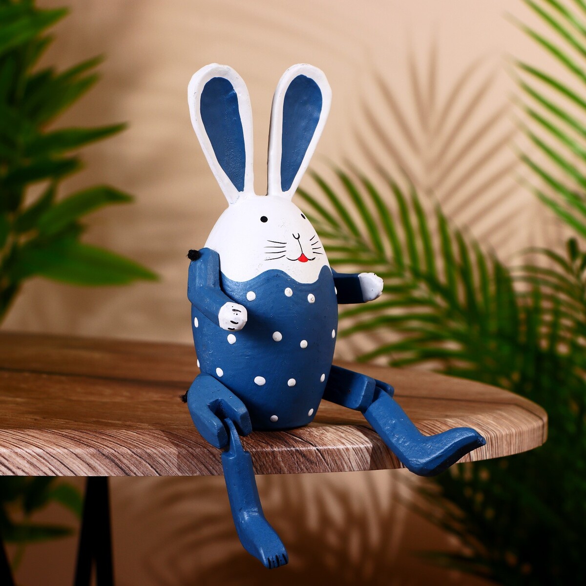 Сувенир сувенир 36 см азалия заяц синий костюм в ассортименте