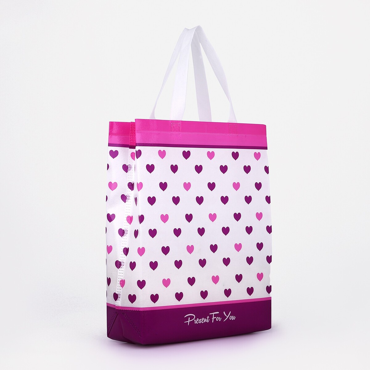 Сумка хозяйственная без застежки, цвет фиолетовый сумка на кроватку корзинка на кроватку фиолетовый