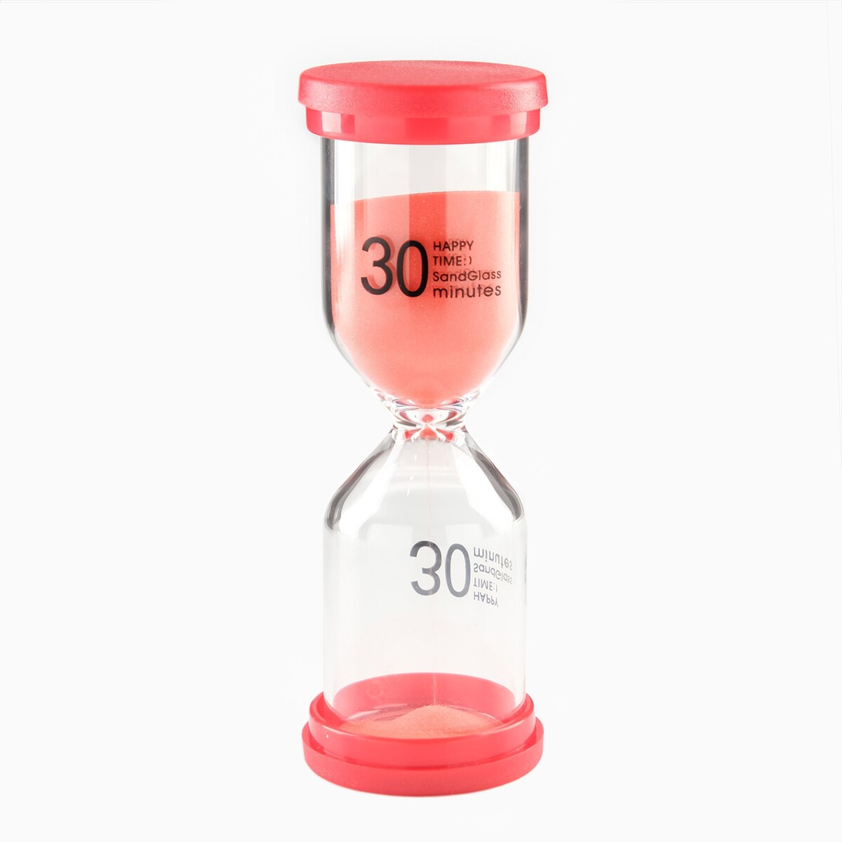 

Песочные часы happy time, на 30 минут, 4.4 х 12.6 см, красные