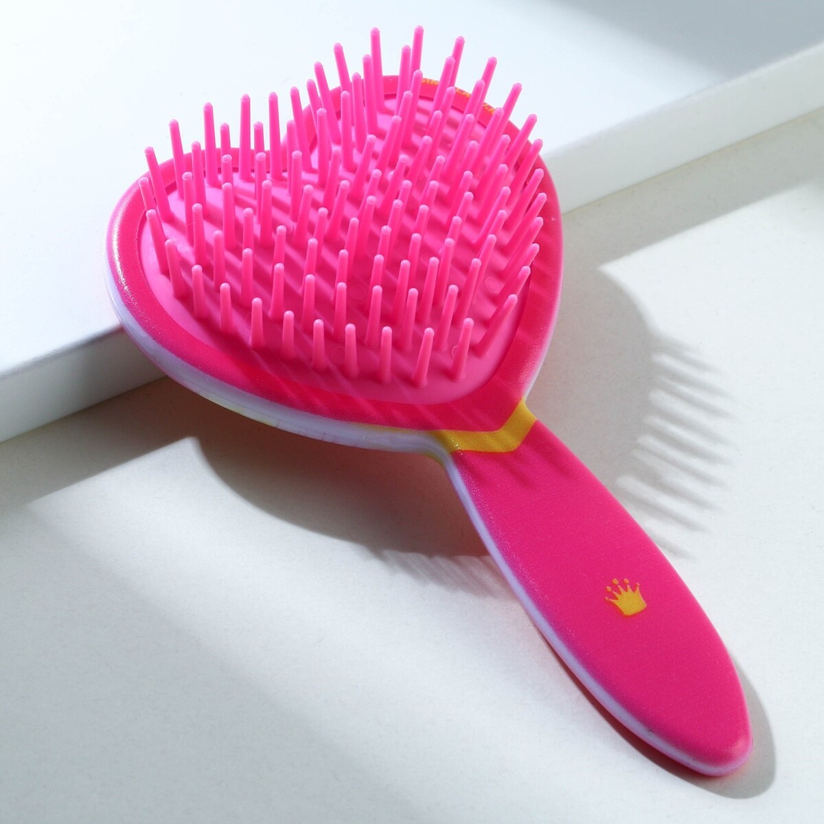 

Массажная расческа фигурная, Розовый