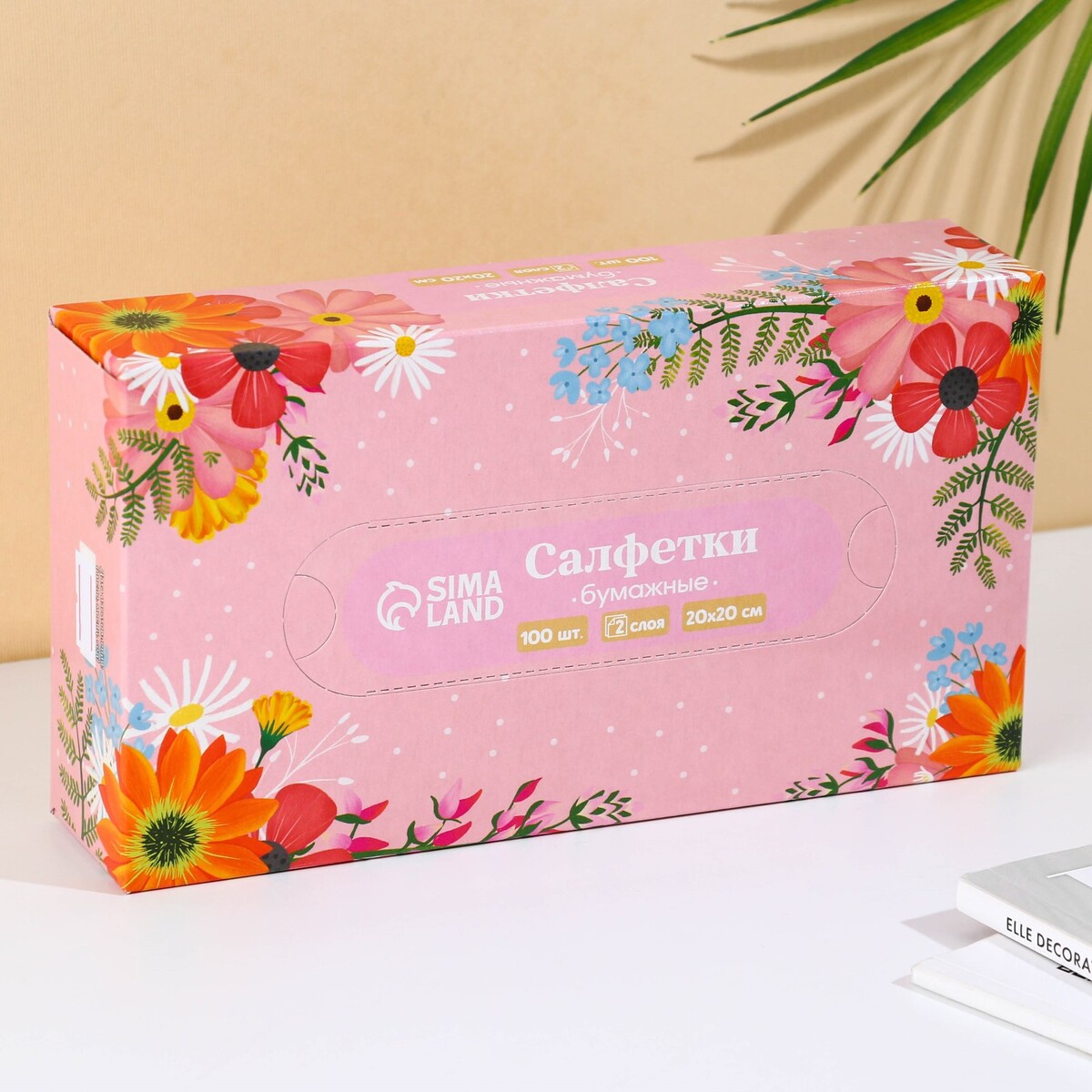 

Салфетки бумажные в коробке, Белый