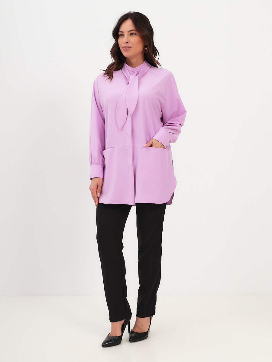 Блузка LA Via Estelar, размер 50, цвет фиолетовый 04745271 - фото 3