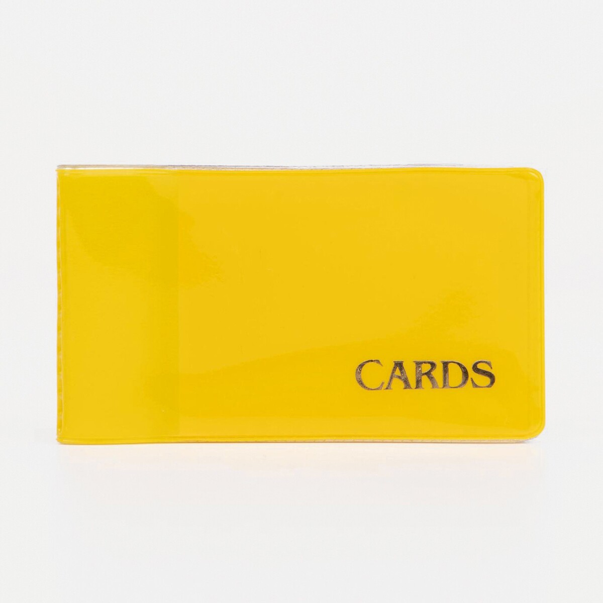 Визитница, 18 карт, цвет желтый