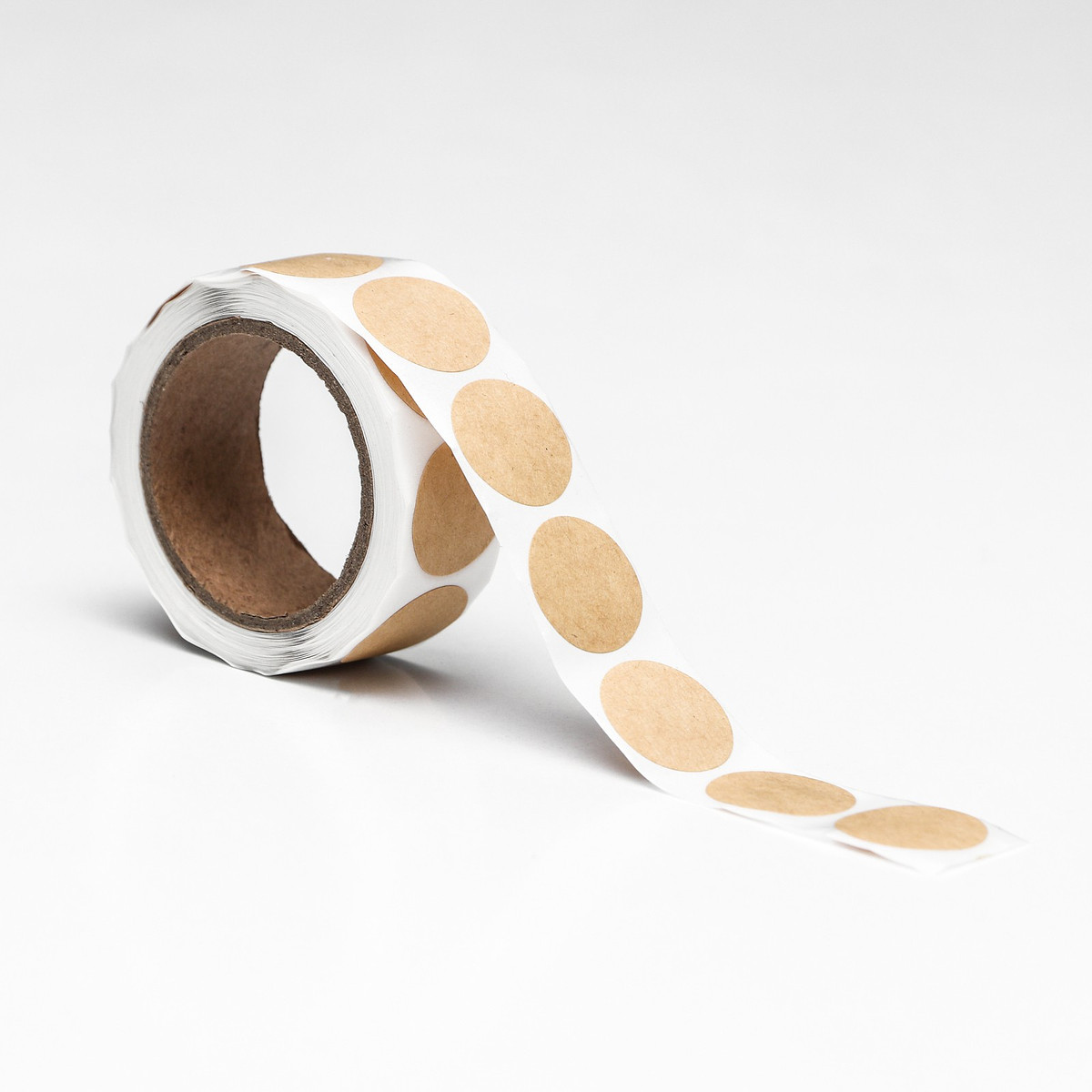 

Наклейки крафт, в рулоне, 2×2 см, 300 шт., Золотистый