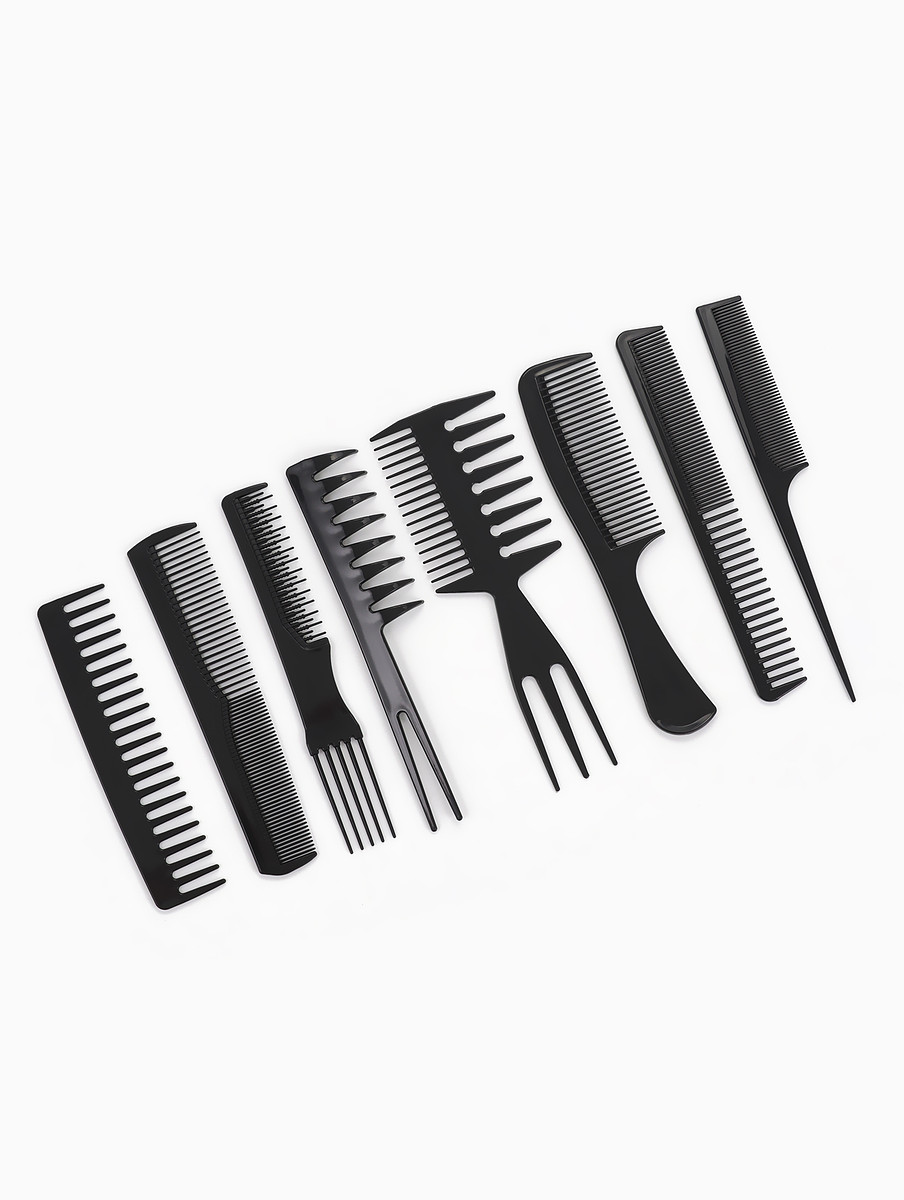 

Набор расчесок, 8 предметов, черный