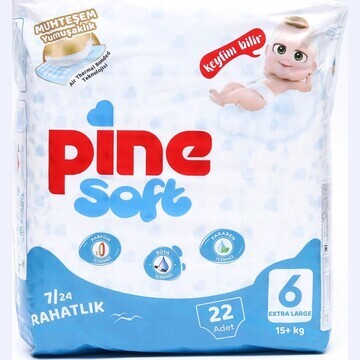 Подгузники детские pine soft 6 exstra la
