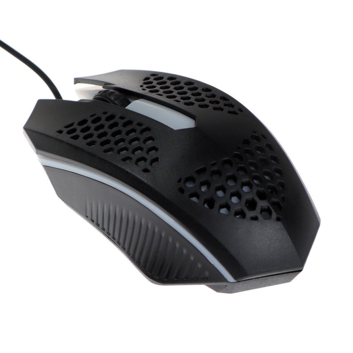 

Мышь saibot mx-1h, игровая, проводная, 1200 dpi, usb, подсветка, черная, Черный