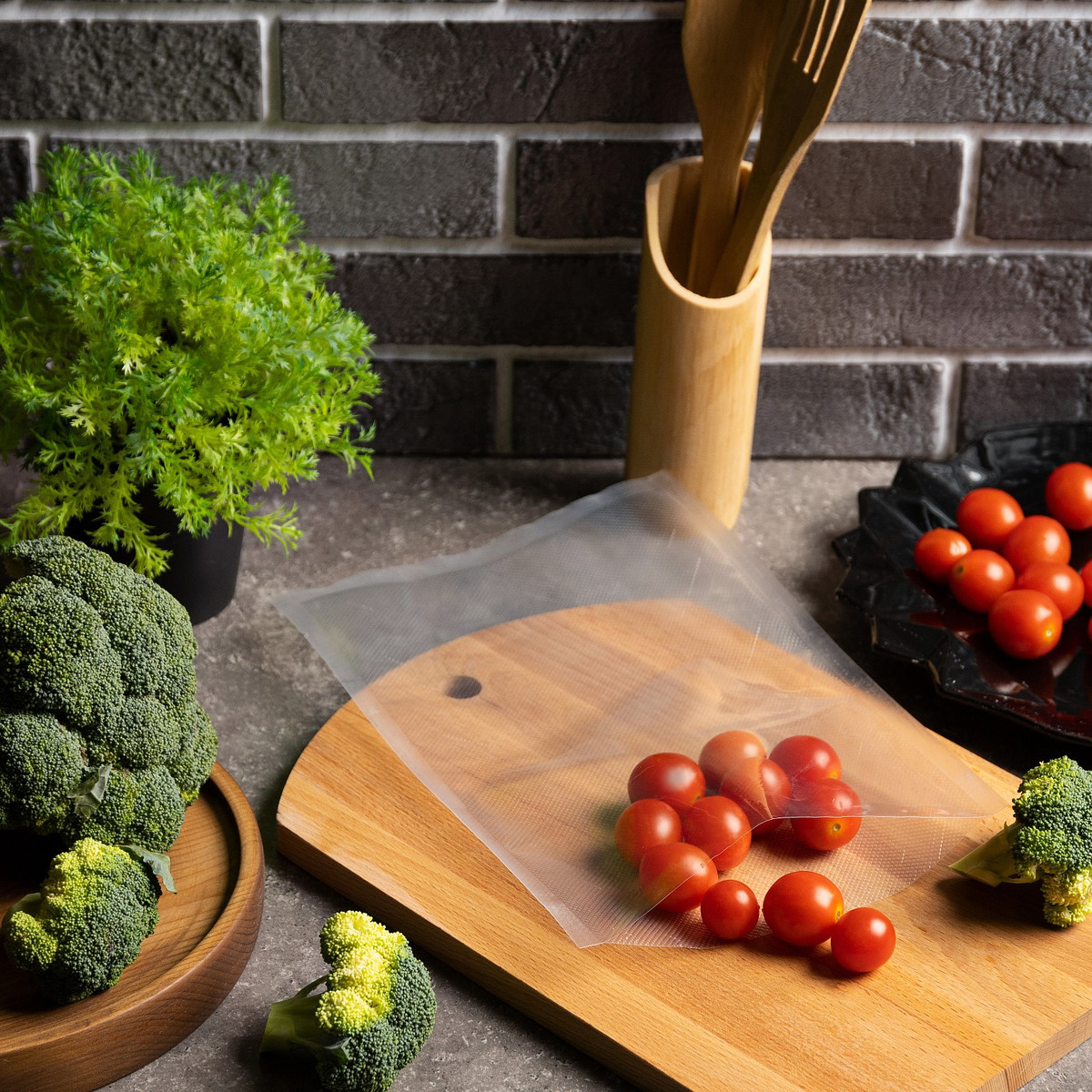 

Набор пакетов для вакууматора luazon, рифленые, 50 шт, 20×30 см, Прозрачный