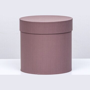 Шляпная коробка кофейная, 18 х 18 см