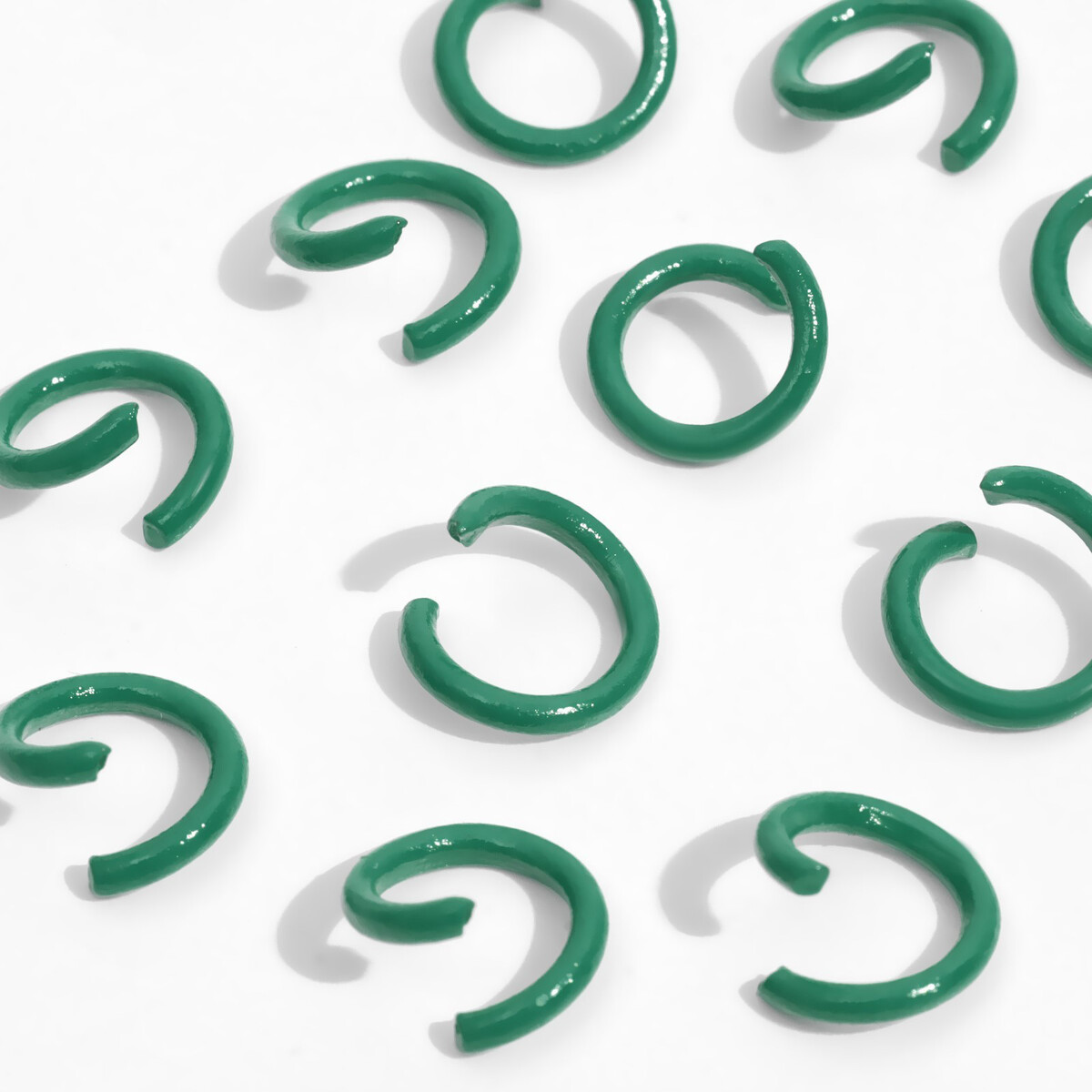 Кольцо соединительное, разъемное d=5 мм, (набор 30 г), цвет зеленый