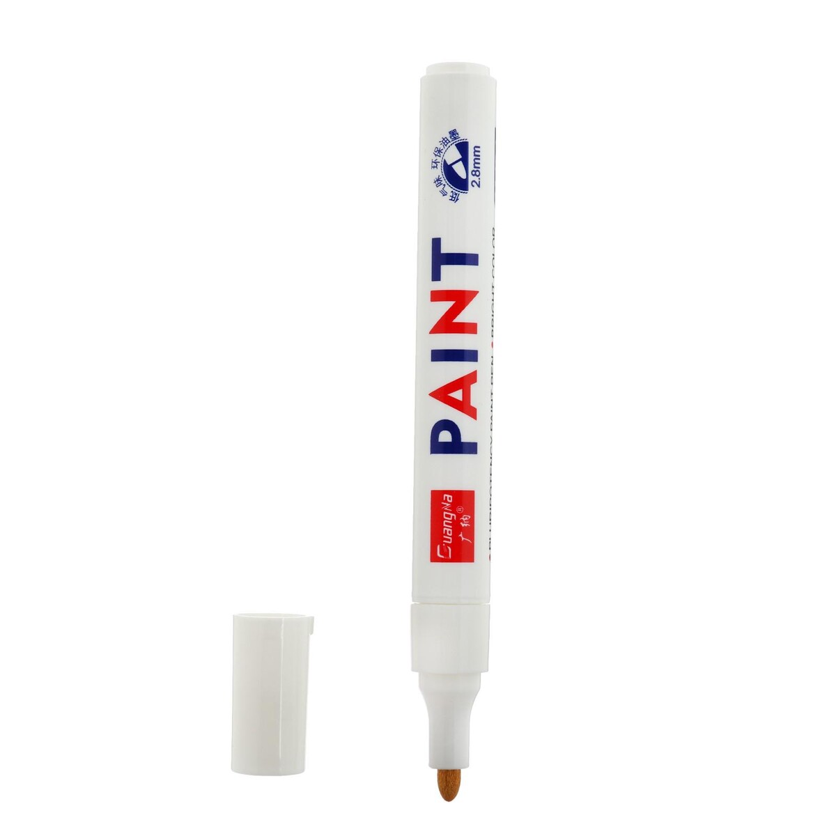 фото Маркер - карандаш, краска для шин водонепроницаемая на масляной основе, белый no brand