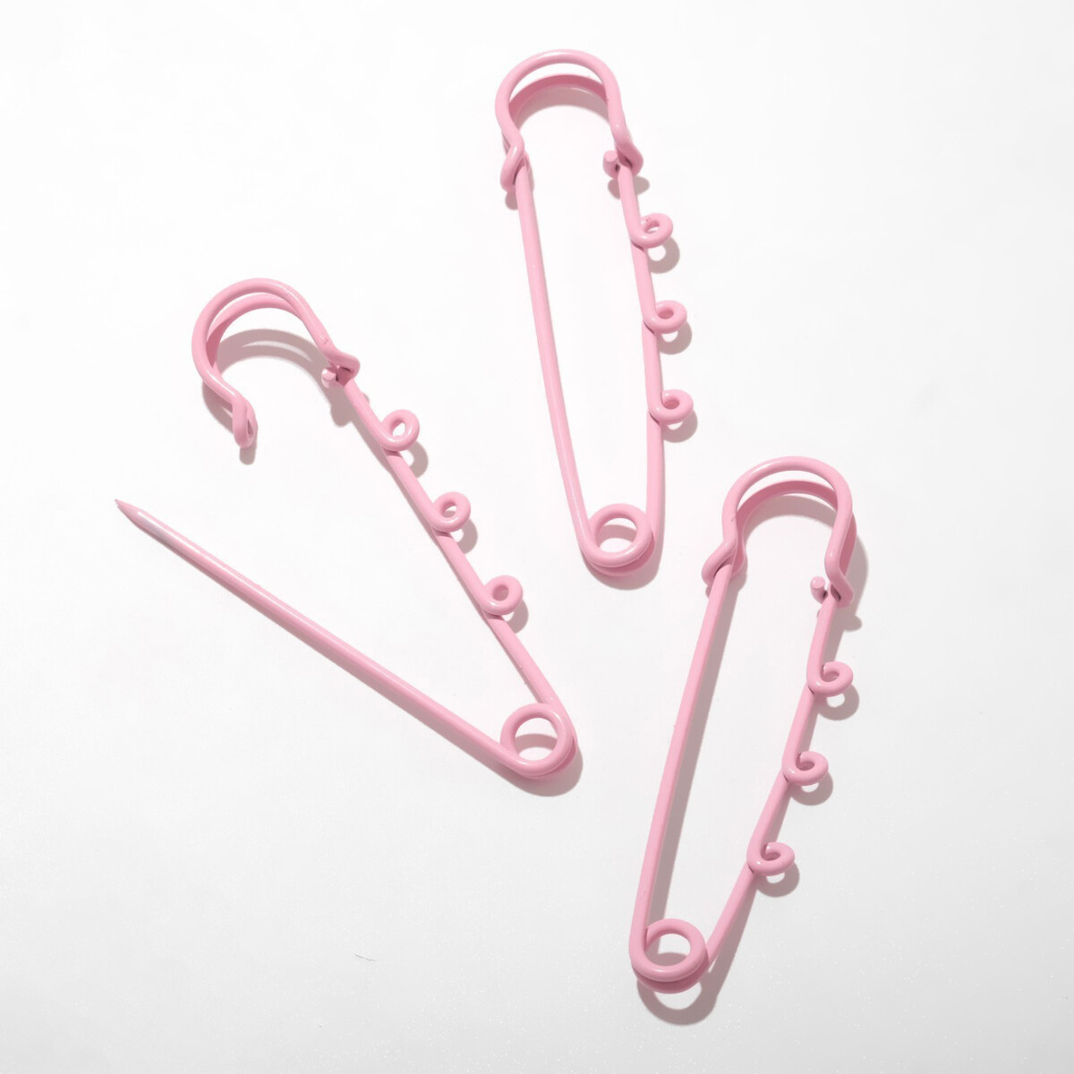 Булавка для подвесок (набор 3 шт.) l=6,5 см, цвет розовый