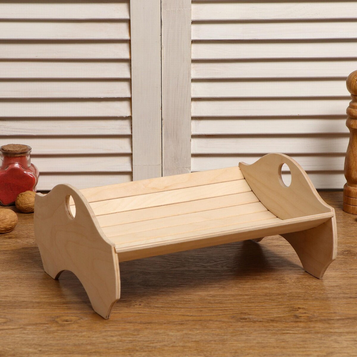 Хлебная корзинка деревянная хлебная форма алюм л 10