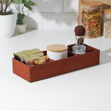 Органайзер деревянный для чая и кухонных
