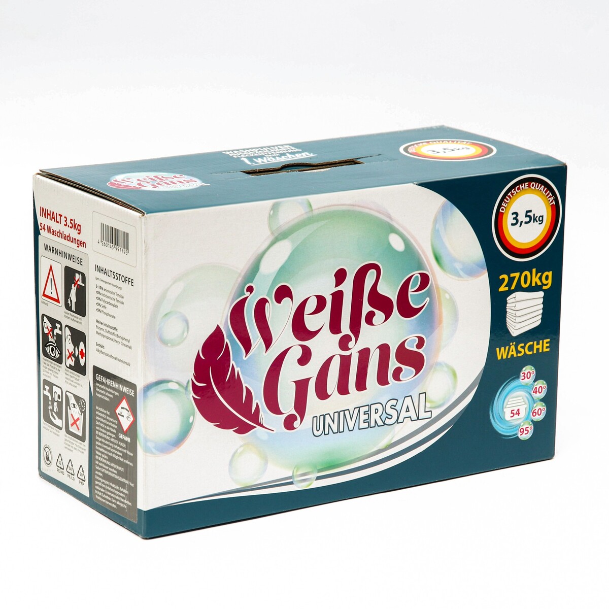 

Стиральный порошок weisse gans, universal, 3,5 кг