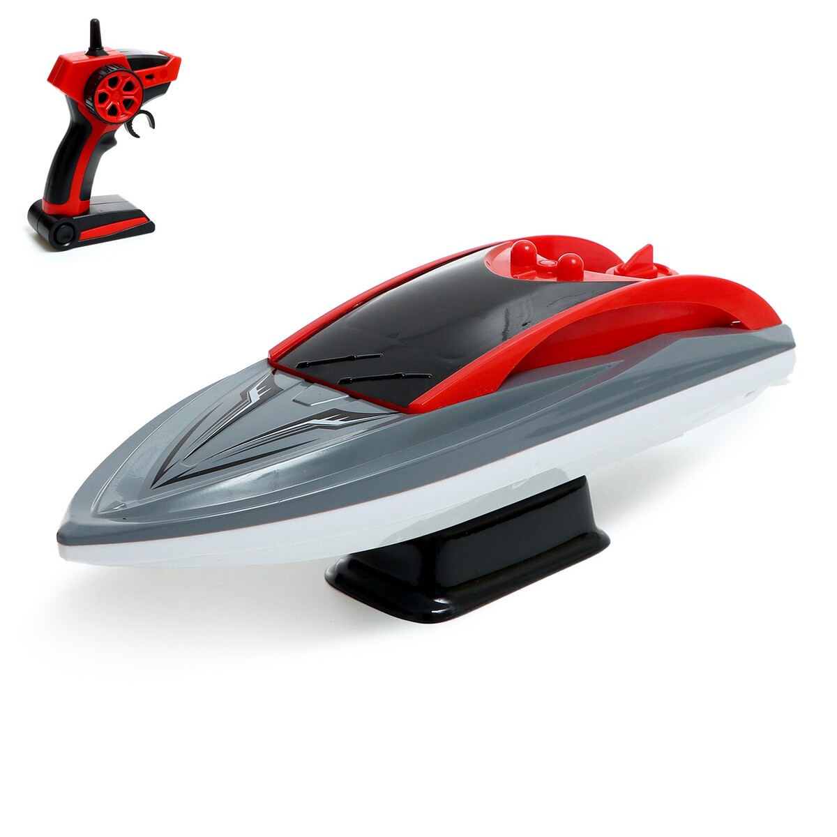 Катер радиоуправляемый speed, цвет серо-красный радиоуправляемый катер msn toys с пультом 28 см jh kt3