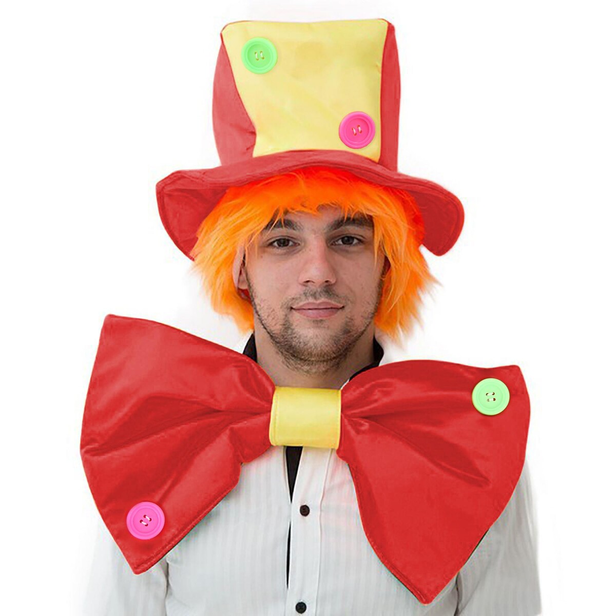 Карнавальный костюм страна карнавалия карнавальный костюм клоун с бабочкойштаны кепка бант нос красная клетка