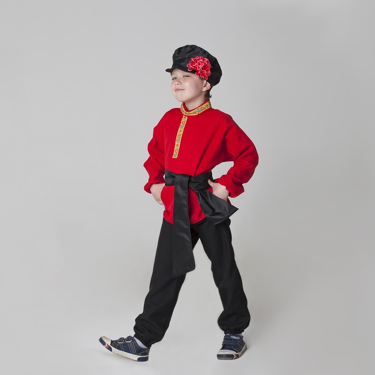 Карнавальный костюм для мальчика русский народный костюм для девочки с кокошником голубые узоры р р 34 рост 134 см
