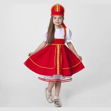 Русский народный костюм, кокошник, сараф