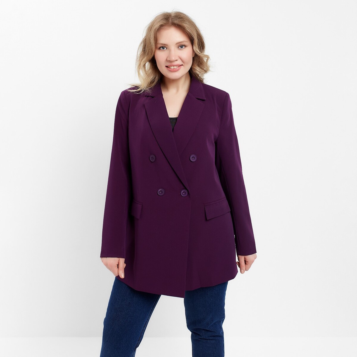 Пиджак MINAKU, размер 48, цвет фиолетовый 04874812 - фото 1