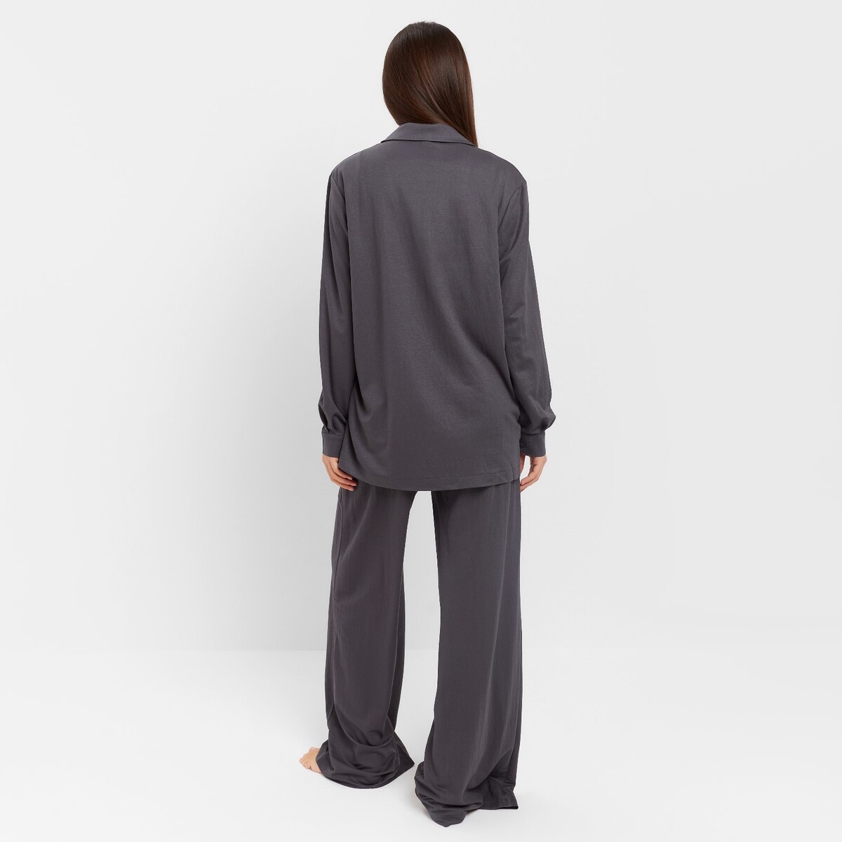 Комплект рубашка брюки топ KAFTAN, размер 42, цвет серый 04874868 - фото 4