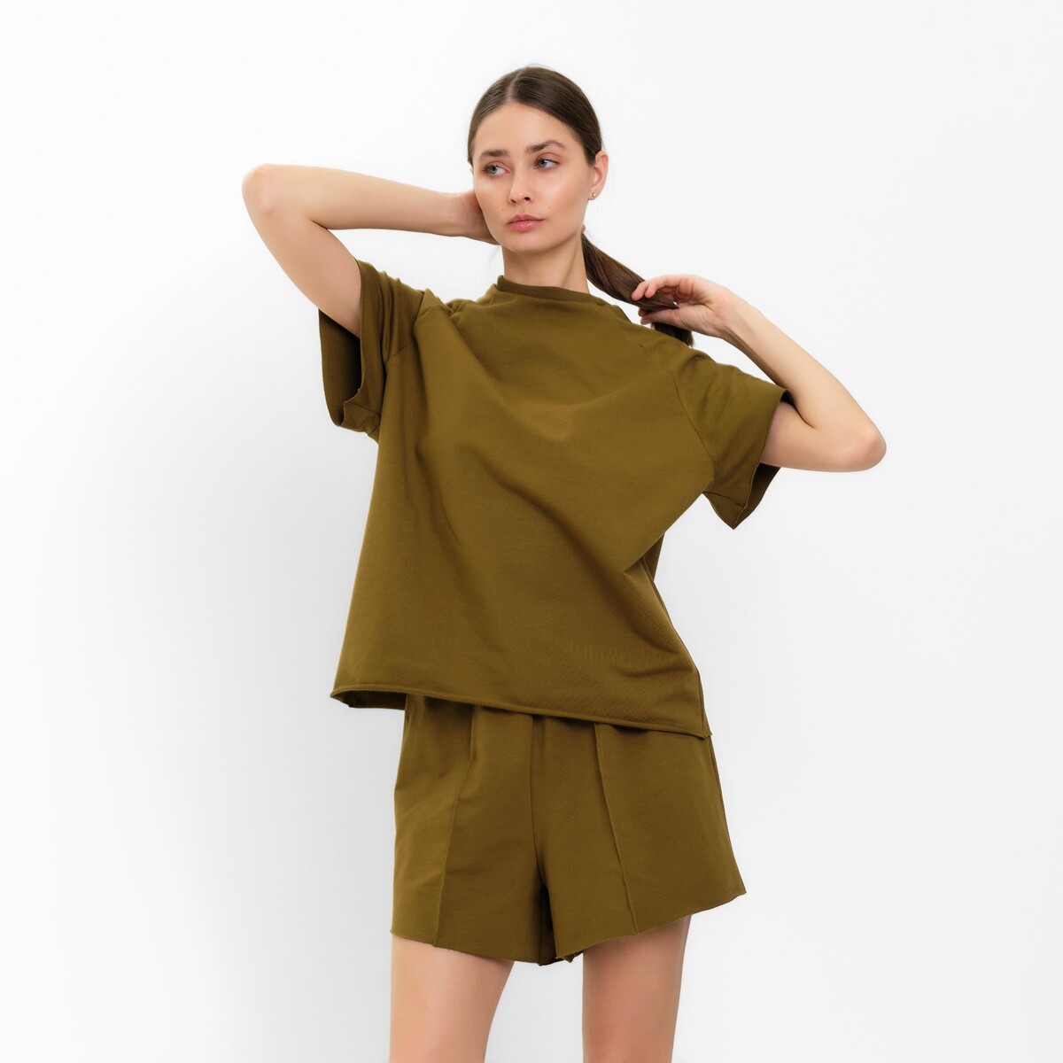 Комплект майка шорты MINAKU, размер 42, цвет зеленый 04874901 - фото 1