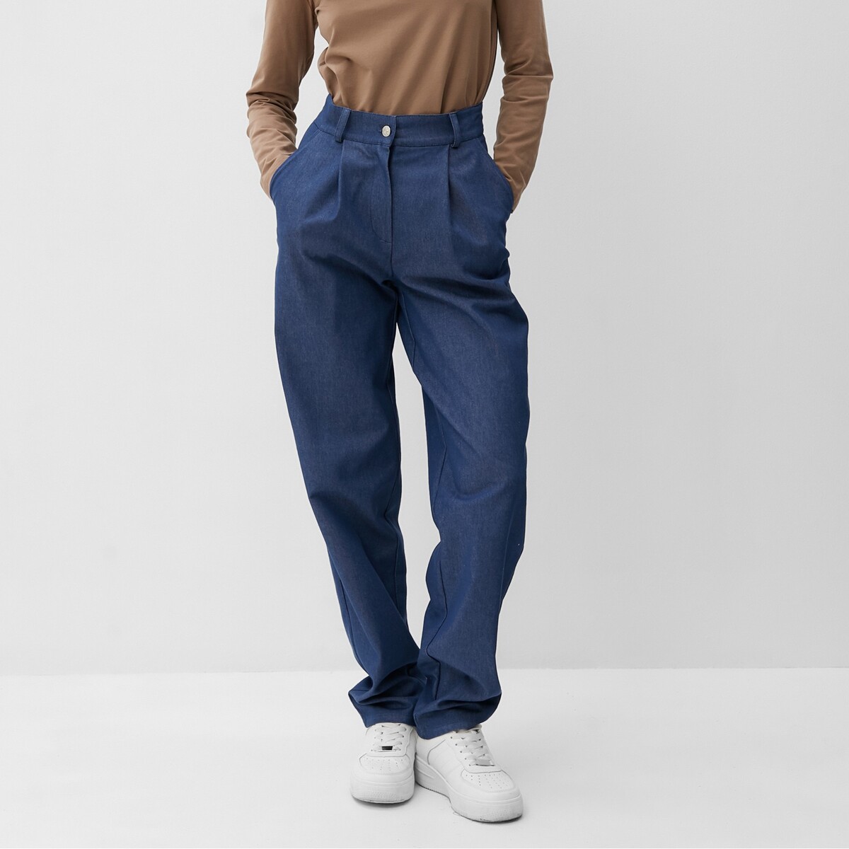 Брюки брюки мужские джинсовые темно синие