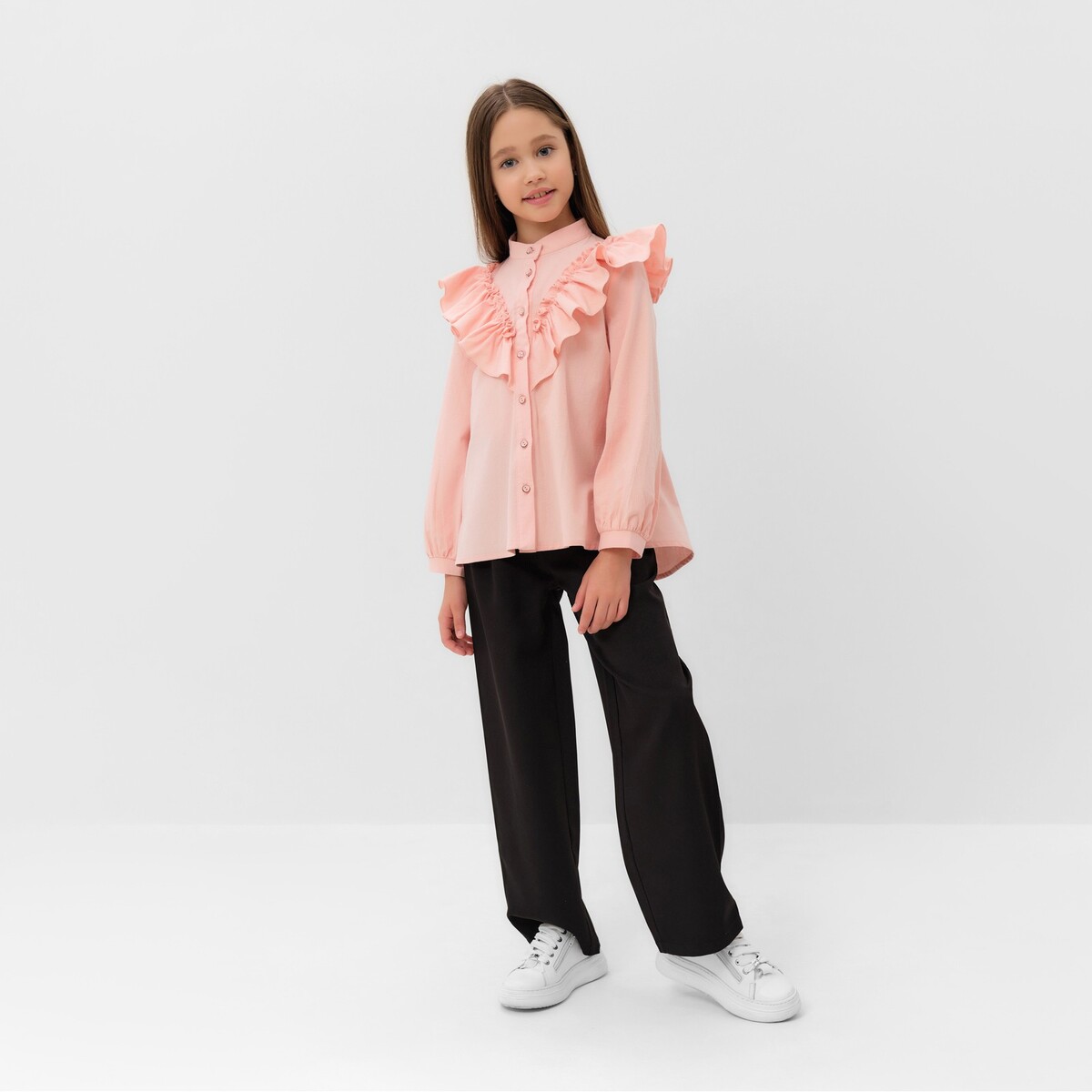 Блузка MINAKU, размер рост 122 см, цвет розовый 04876203 - фото 5