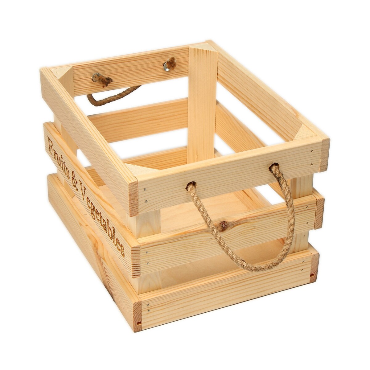 фото Ящик для овощей и фруктов, 29 × 23 × 19 см, деревянный greengo