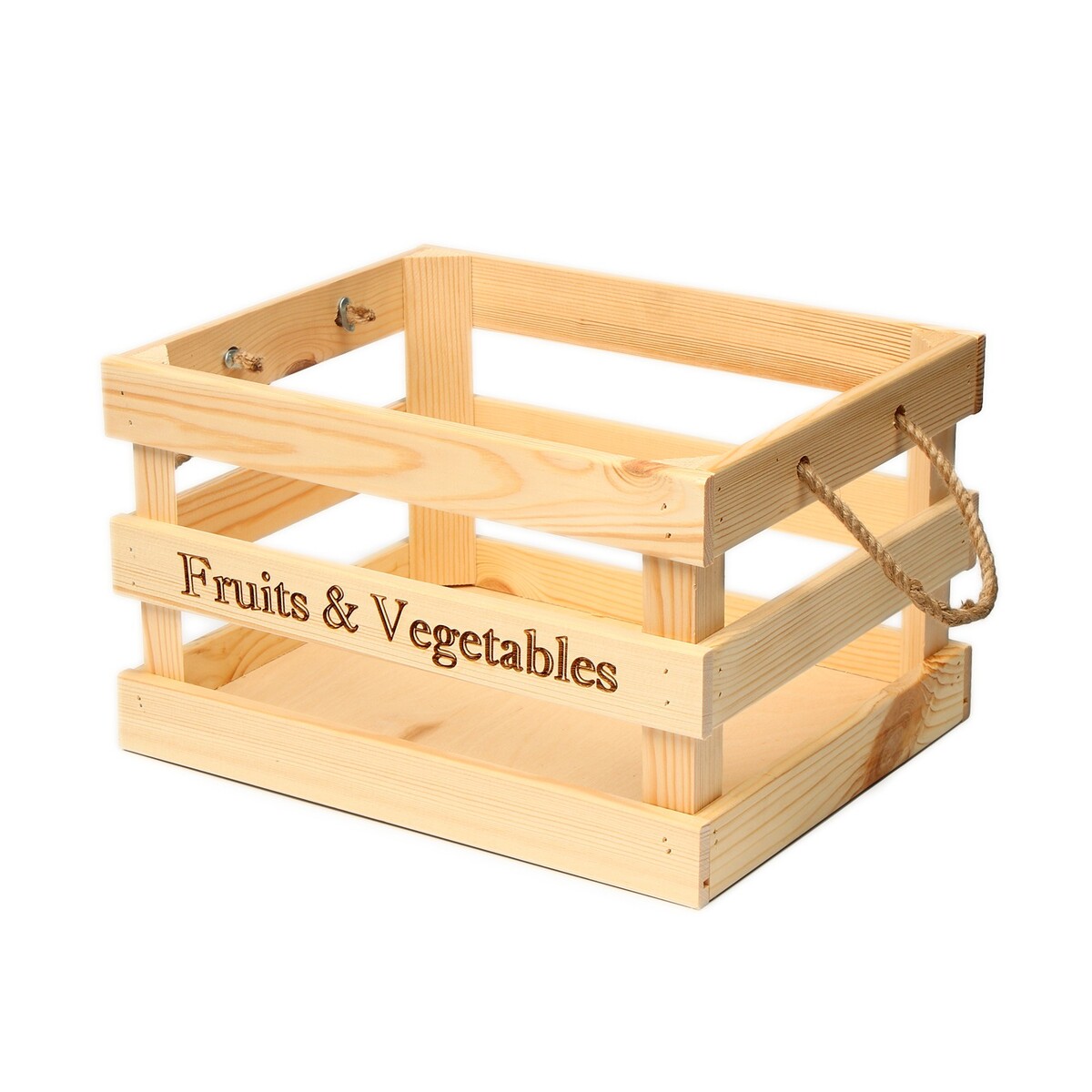 Ящик для овощей и фруктов, 35 × 28 × 21 см, деревянный, greengo