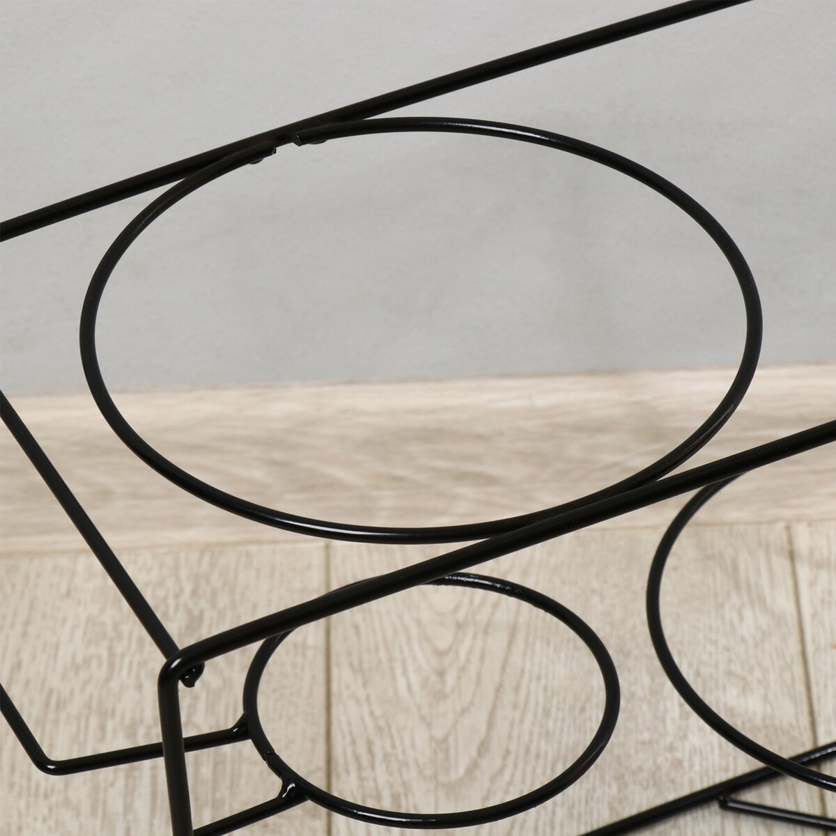 фото Подставка для цветов, напольная, на 2 горшка, d = 16 см, черная no brand