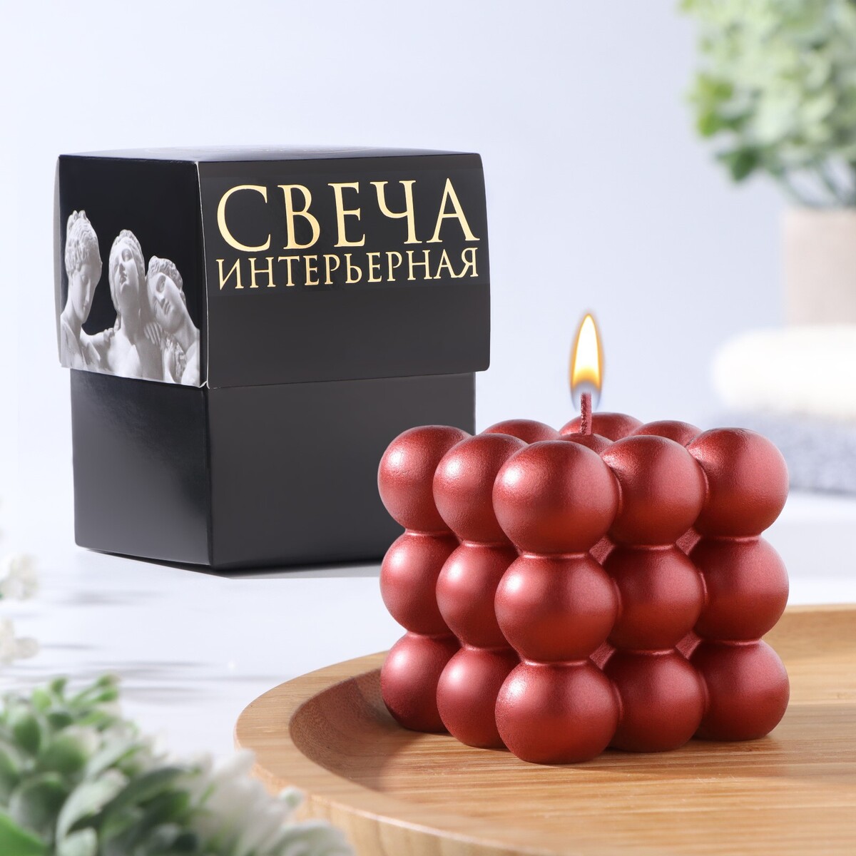 

Свеча фигурная, Красный
