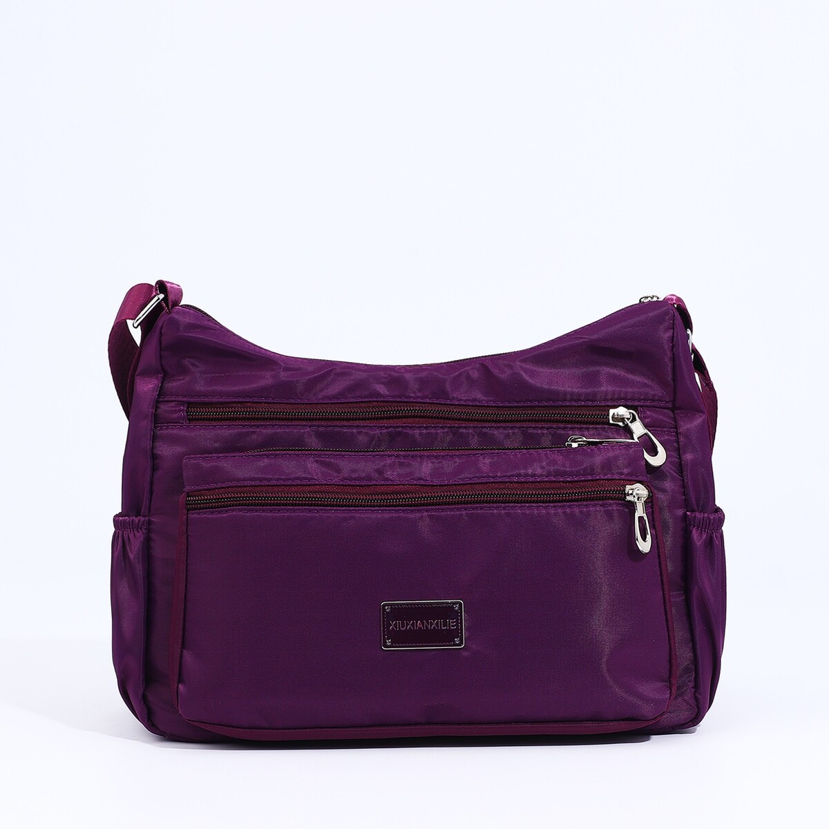 Сумка кросс-боди на молнии, цвет фиолетовый сумка кросс боди на молнии фиолетовый