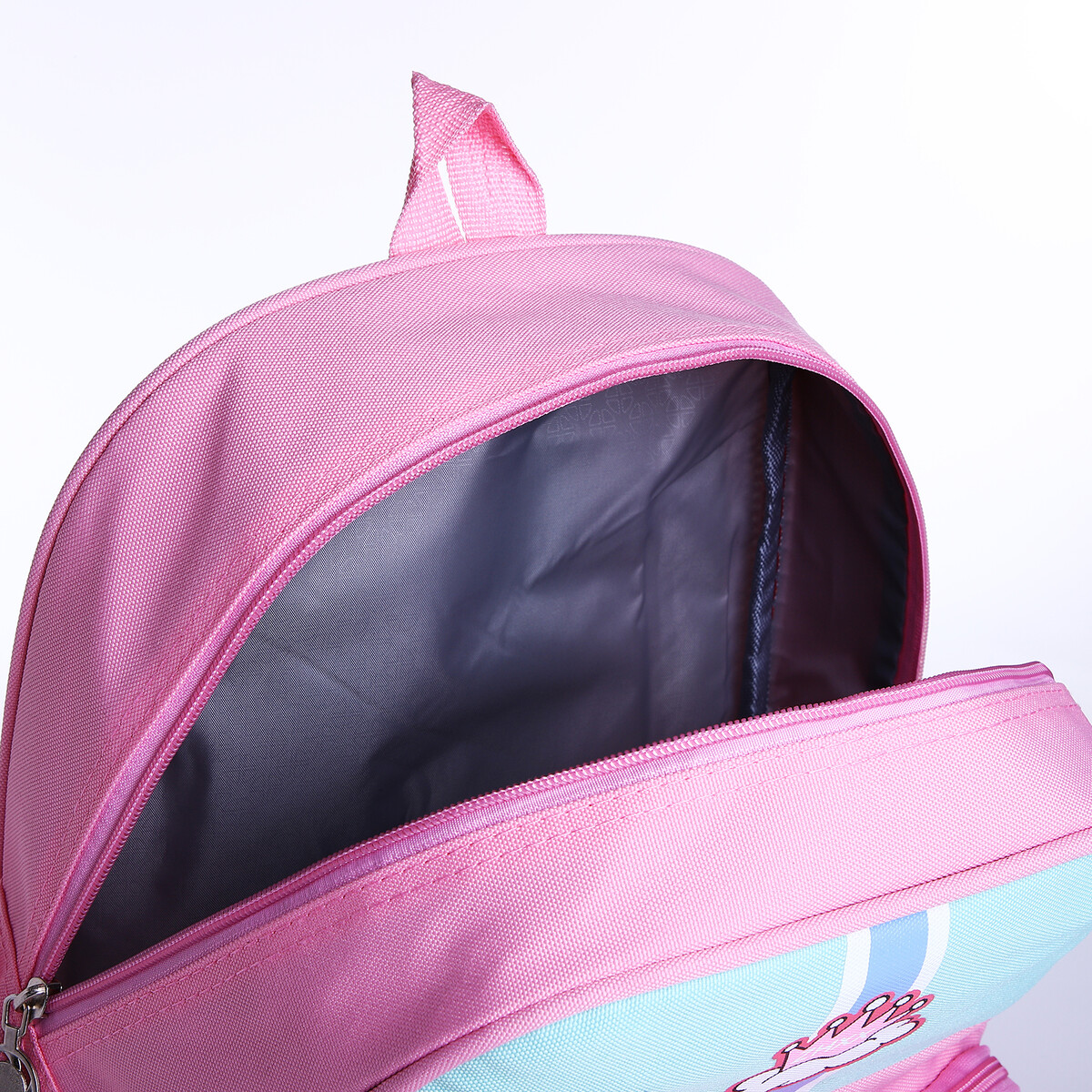фото Рюкзак детский на молнии, 3 наружных кармана, цвет розовый no brand