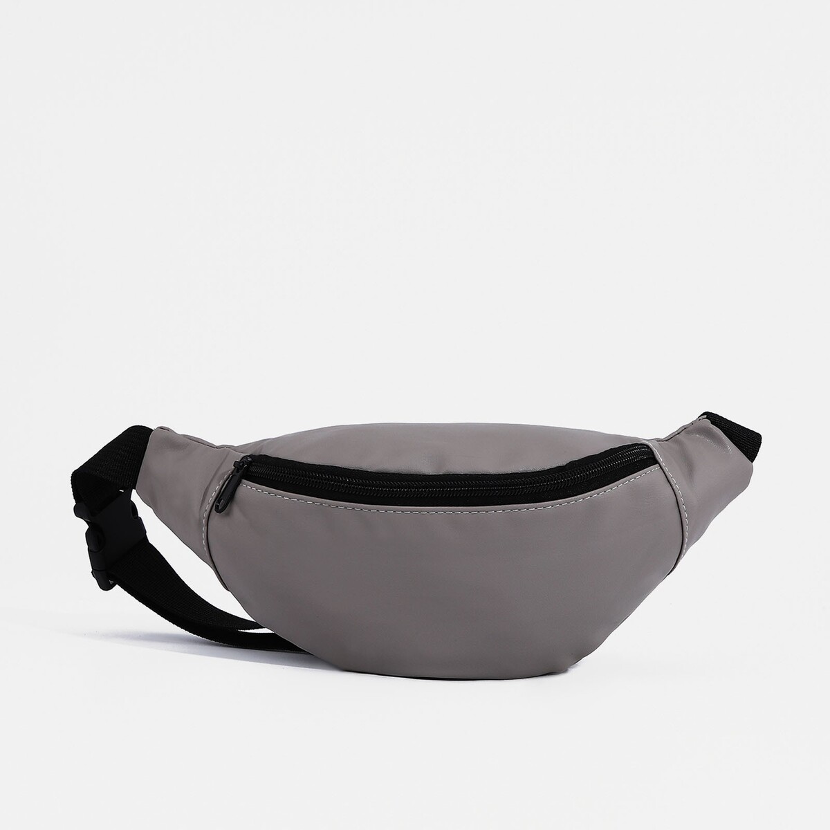 Поясная сумка на молнии, наружный карман, цвет серый поясная сумка рюкзак tatonka hip sling pack серый
