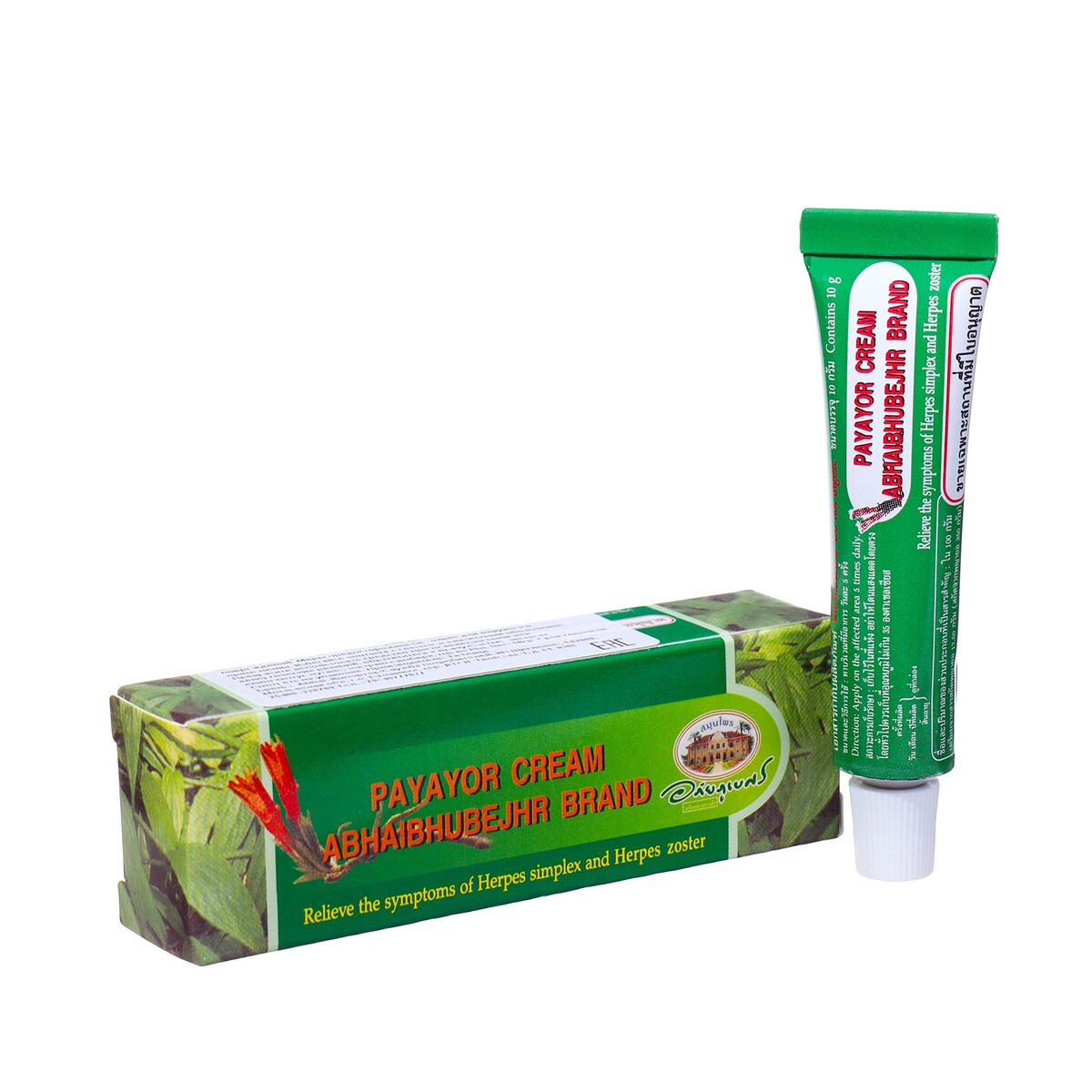 

Крем для лица и для губ abhai cream payayor против герпеса, 10 г