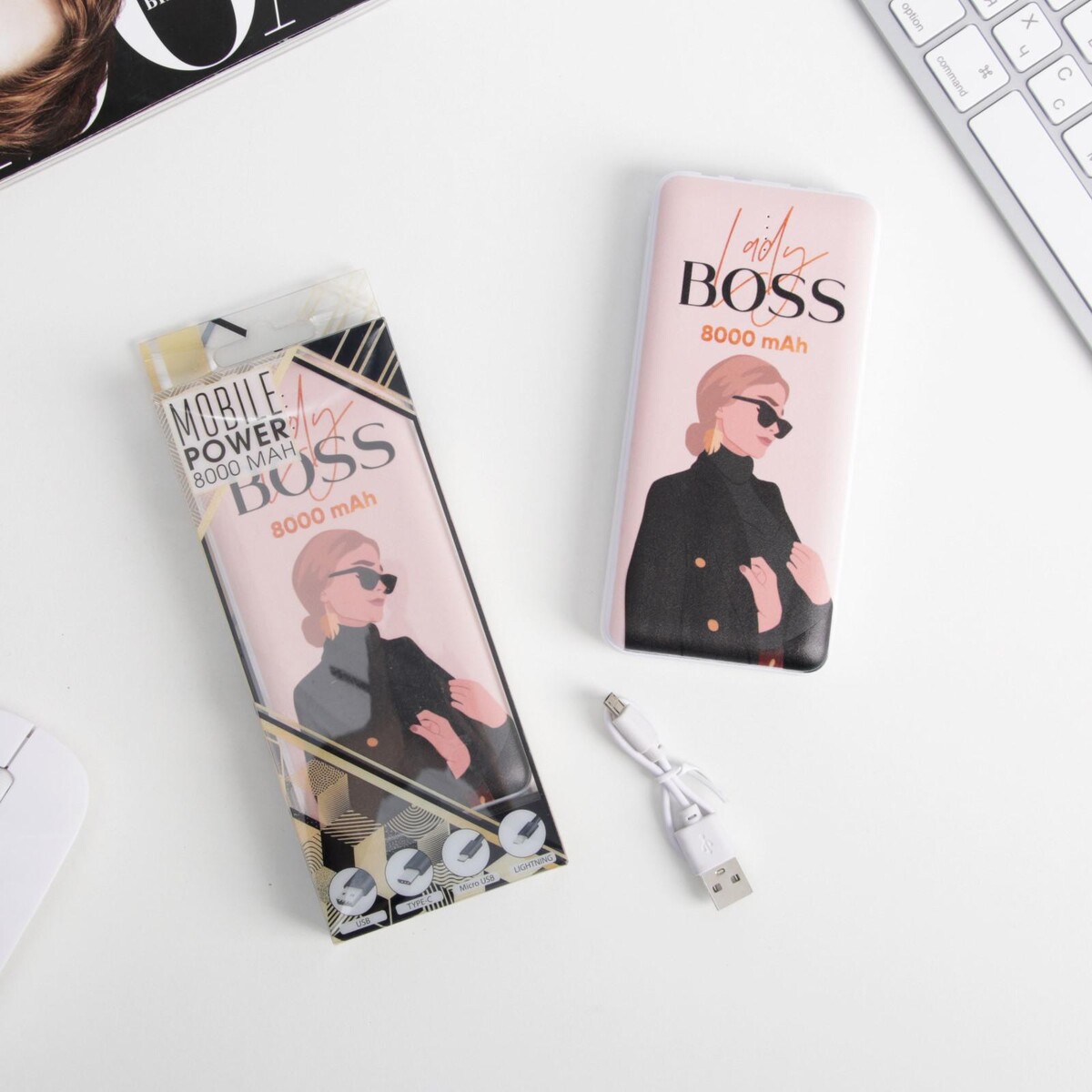 

Зарядное устройство lady boss, 8000 mah, 14,5 х 6,9 см