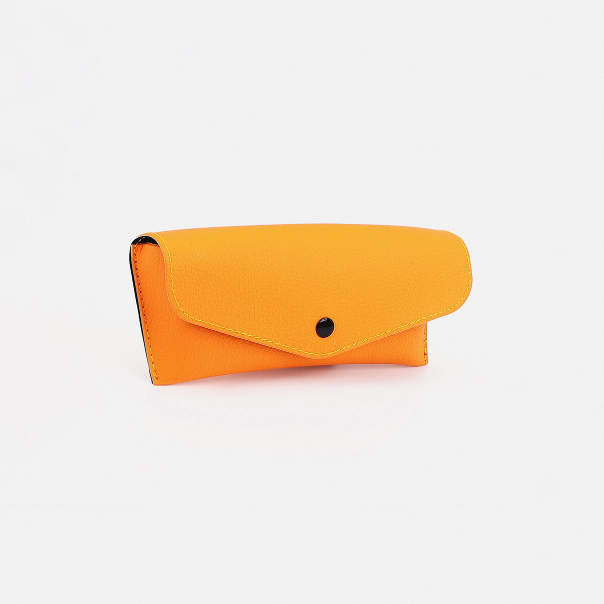 Футляр для очков на кнопке, салфетка, цвет оранжевый футляр для очков молнии 17 × 7 × 5 см оранжевый