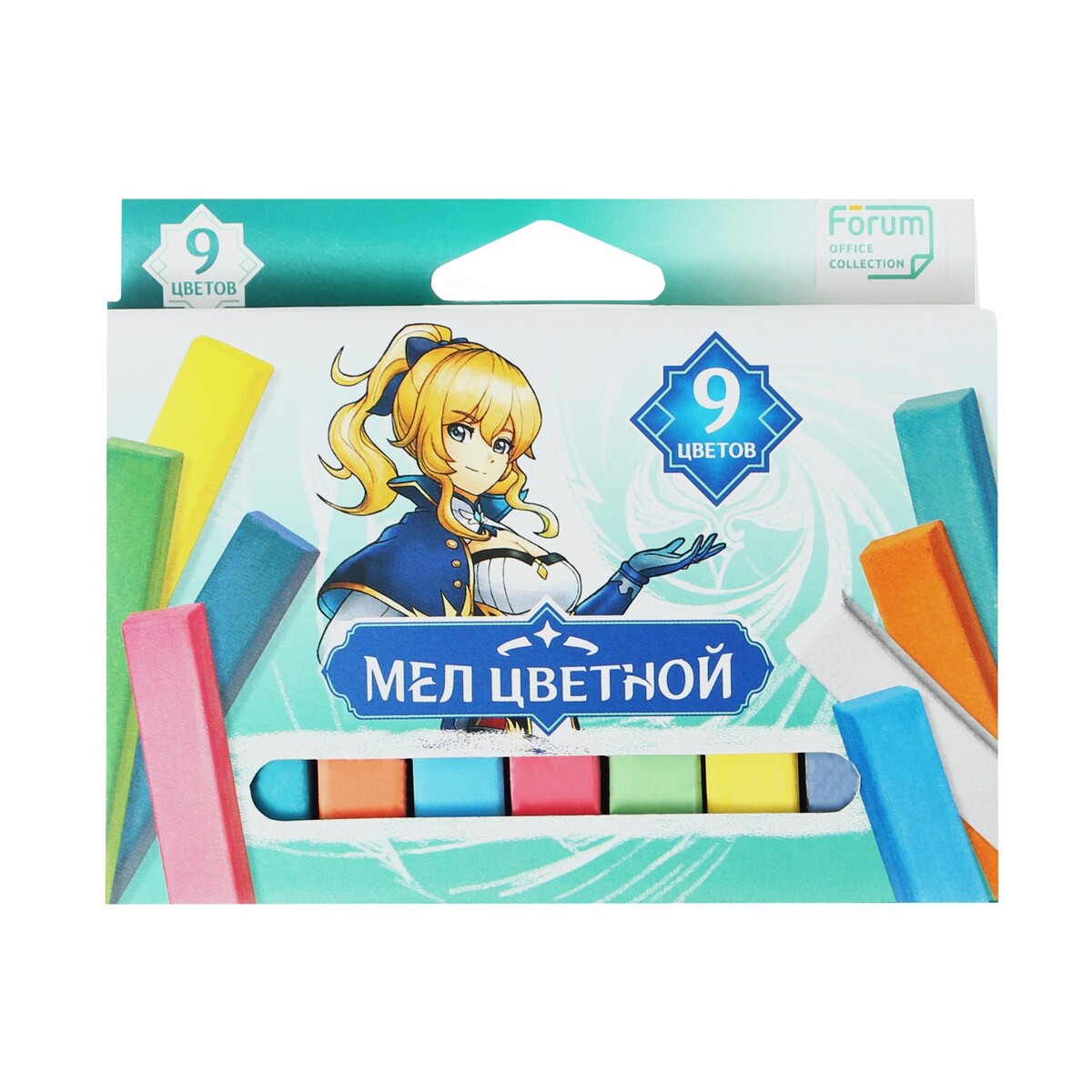 

Мел цветной, Разноцветный