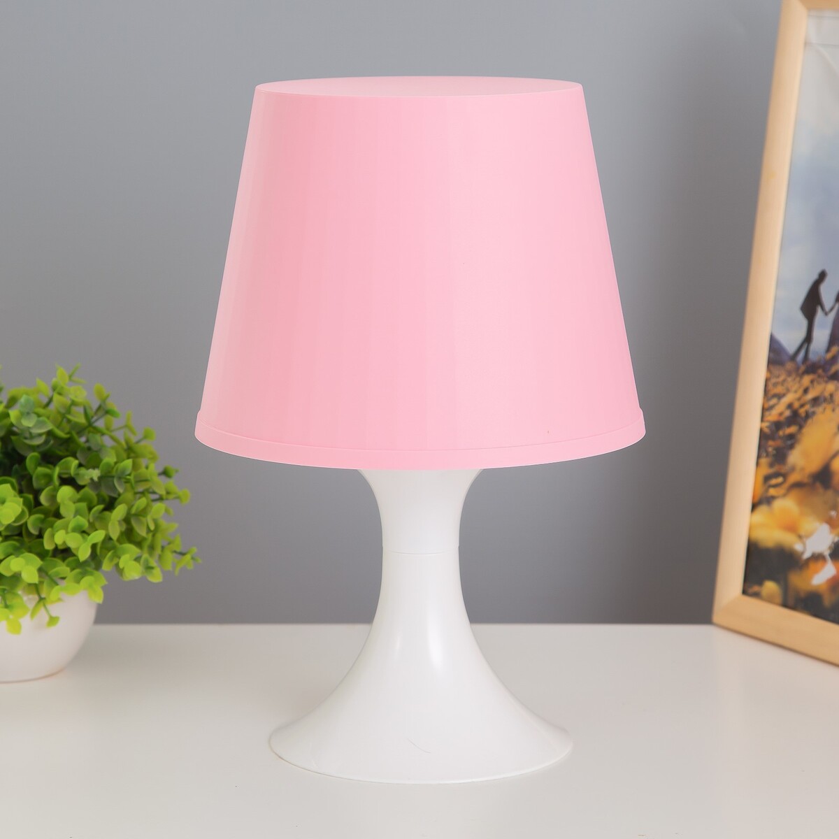 Настольная лампа 1340008 1хe14 15w розовый d=19,5 высота 28см risalux настольная led лампа кролик овальный 10 х 30 см